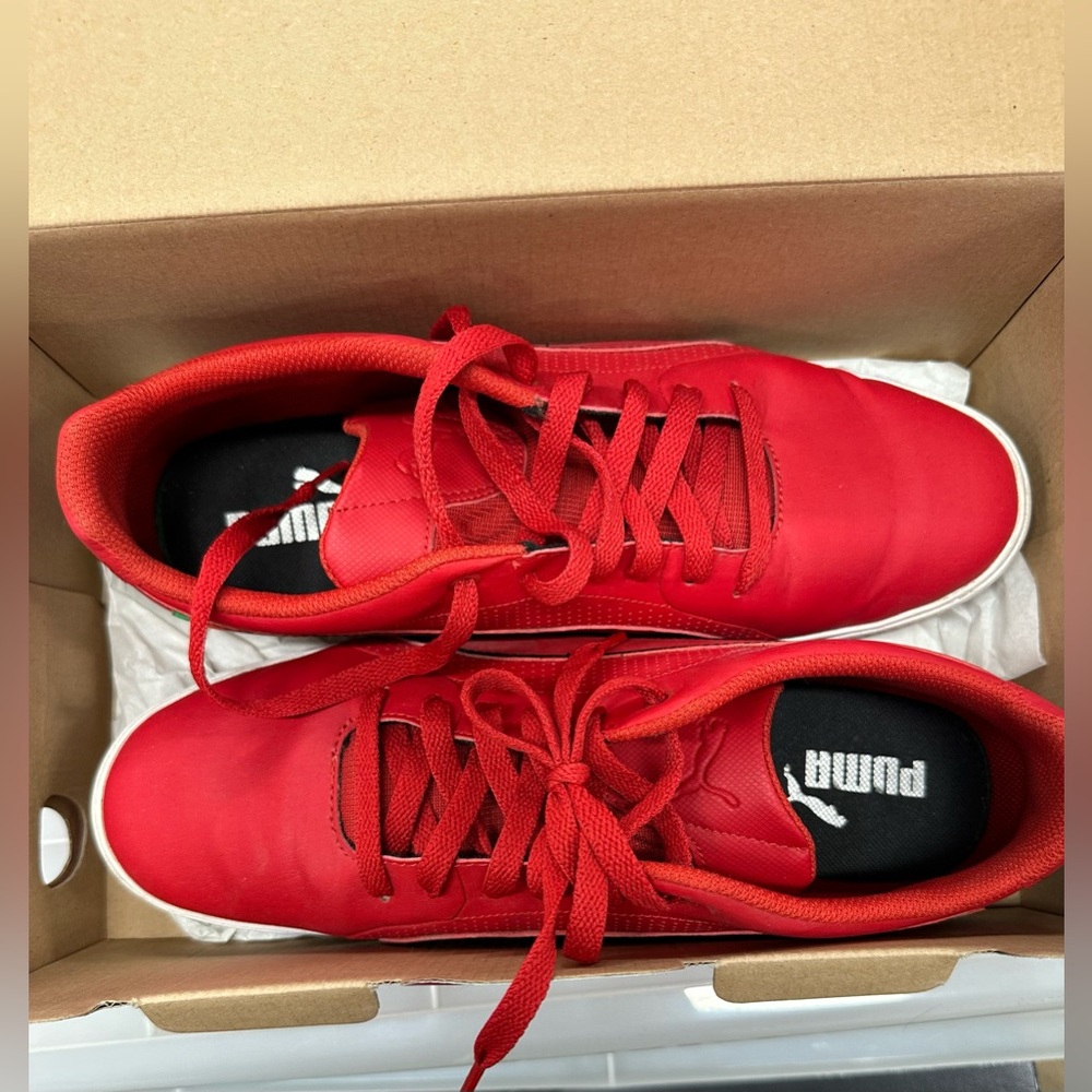 Puma Ferrari Selezione Men’s Shoes - Rosso Corsa Red / White - US 10
